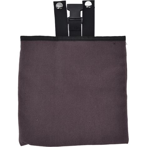 Sac de Cueillette en Toile Épais Pliable, Poche à Fruits Portable avec Ceinture pour Randonnée Camping - Marron (1/5)