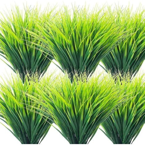 Lot de 20 plantes artificielles d'extérieur, décoration de porche de jardin en faux plastique résistant aux UV (1/5)