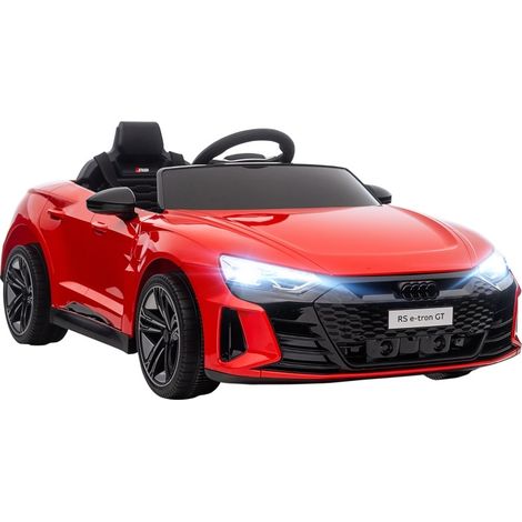 Voiture électrique enfant Audi RS e-tron GT 103x58x41 cm rouge, télécommande, phares LED FLORAGRACE (1/5)