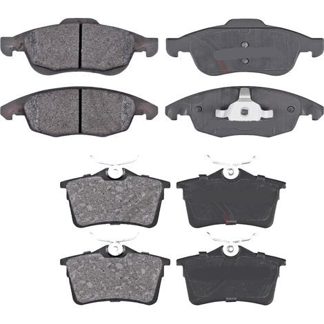 KIT PASTIGLIE FRENO ANTERIORI E POSTERIORI compatibile con CITROEN BERLINGO FIRST MPV/SPACE WAGON (M,MF,GJK,GFK) / PASTIGLIE FRENANTI AUTO OEM FDB1112,FDB4066 / SOSTITUZIONE DIRETTA / BASSA POLVERE /