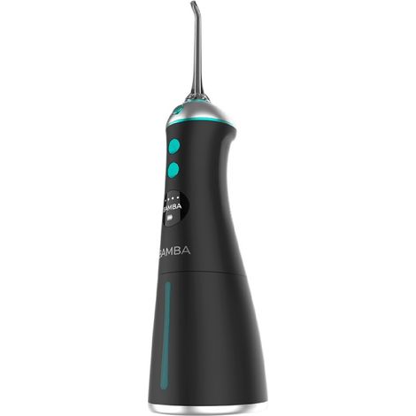 Idropulsore dentale portatile, ideale per la pulizia, l'igienizzazione e la cura di tutti i tipi di gengive grazie alle sue sei posizioni di utilizzo e 6 beccucci. (1/5)
