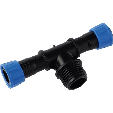 Derivazione a T con filettatura maschio ½ pollice a nastro click ø16 mm, blister 3 pz
