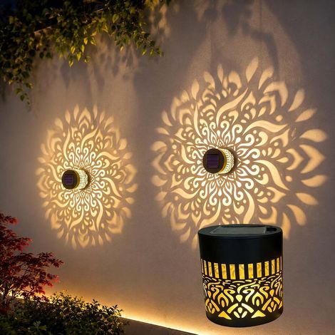 Fleur De Lumiere Solaire Murale, Lampe Solaire Murale Exterieur, Fleur De Lumiere Solaires (1PC-A) (1/5)