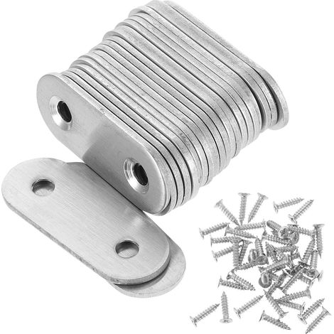 Supports Rectos de Acero Inoxidable 22 Piezas 40X16X2 MM (1/5)