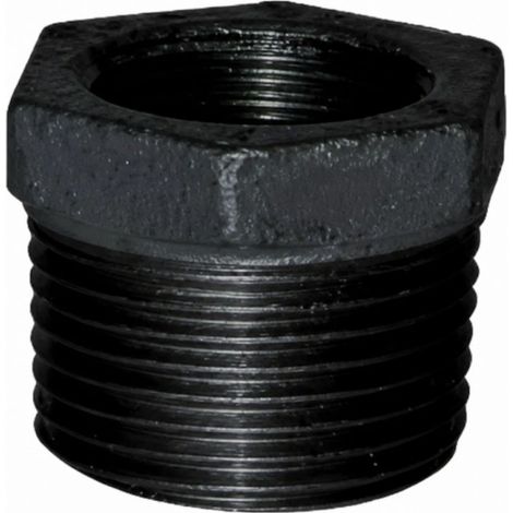 Reduzierter Nippel 40x49 / 15x21 männlich weiblich schwarz