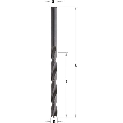 516.040.52 MECHE HELICOIDALE HSS Z=2 D=4 I=43 L=75 GAUCHE (1/2)