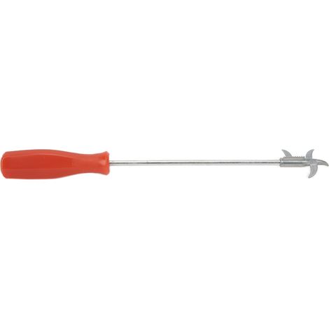 Outil de nettoyage de pneus de voiture avec crochet, démonte-pierres portable, tête détachable en alliage de zinc et tige en acier inoxydable. (1/5)