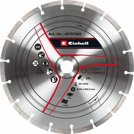 Einhell Diamanttrennscheibe Ø 230 x 22,23 mm Trennscheibe (1/3)
