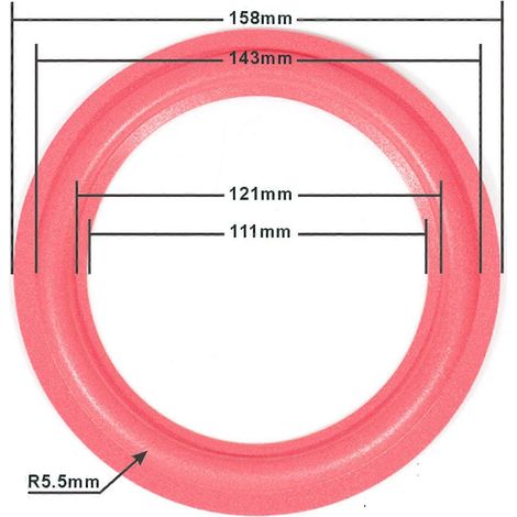 4/5/6,5/8/10/12-Zoll-Lautsprecher, Subwoofer mit Schaumstoffeinlage, verbessert die Klangqualität, kompatibel mit tragbaren Geräten, rot, 10 Zoll (1/5)