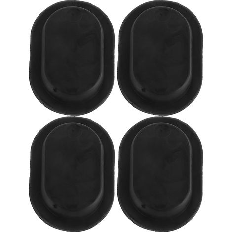 Lot de 4 bouchons vidange ovales en caoutchouc noir pour voiture (1/5)