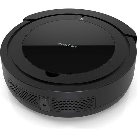 Nedis Multipack Roboter-Kehrmaschine / Anti-Kollisionssensoren / Cliff-Sensoren / 1x Seitenbürste / Durchmesser: 280 mm / Schwarz - 4 Stück