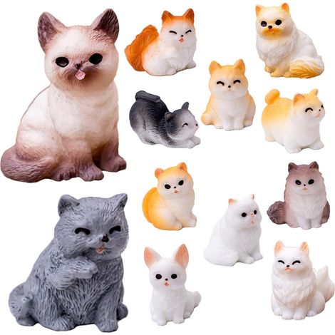 Miniatur Katzenfiguren Realistische Miniatur Katzendeko aus