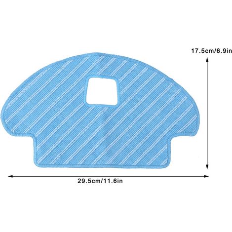 [Set di panni di ricambio per robot aspirapolvere] 4 panni di ricambio compatibili con Ozmo 930/610Materiale fibroso29,5 x 17,5 cmElevato assorbimento (1/4)