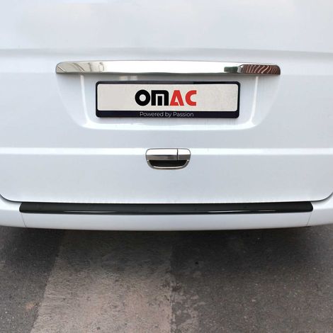 OMAC Ladekantenschutz Stoßstangenschutz für Mercedes Vito W639 2003-2010 Pre-FL – Acryl glänzend schwarz (1/5)