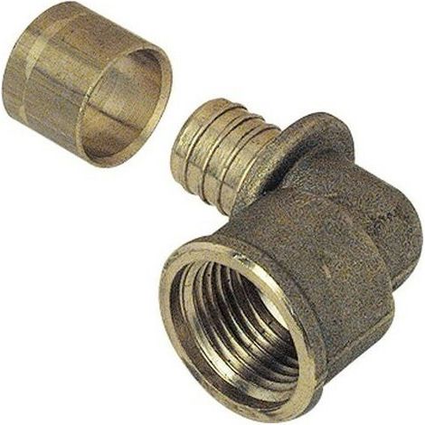 Coude femelle fixe et raccord à glissement PER D20 1/2'' - GARIS - 2307-20-15 (1/2)