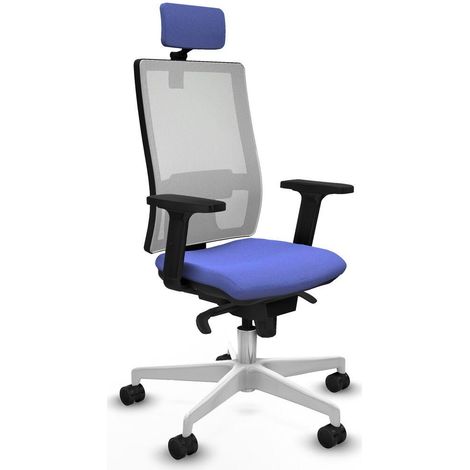 piqueras-y-crespo Chaise moderne bleu clair bureau (1/3)