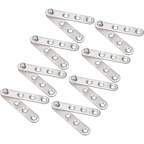 8pcs Charnière Pivot Porte Acier Inox 360 Degré Tournante 60mmx11mm (1/5)
