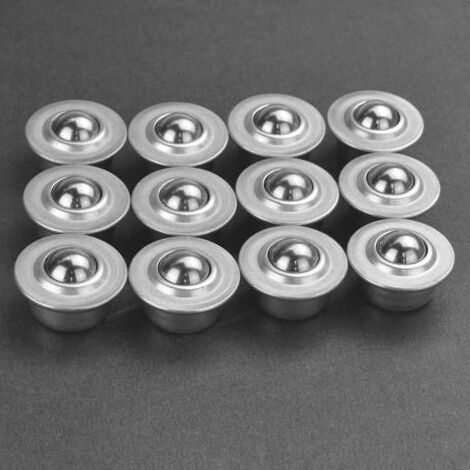 Roulettes de transfert 12 pcs – Acier au carbone galvanisé – Charge unitaire 15 kg – Pivote à 360° – Transport industriel silencieux (1/4)