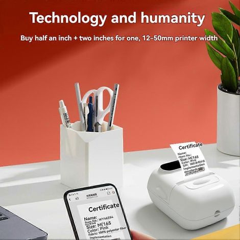 Imprimante d'étiquettes portable P50 pour vêtements et maison, jaune (1/5)