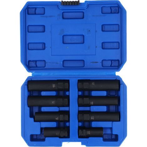 Extracteur de Vis à Paroi Mince en Forme de 8 Pièces, Manchon à Paroi Mince utilisé pour Enlever les écrous et Boulons Complètement élargis, Courbés et Endommagés (1/5)