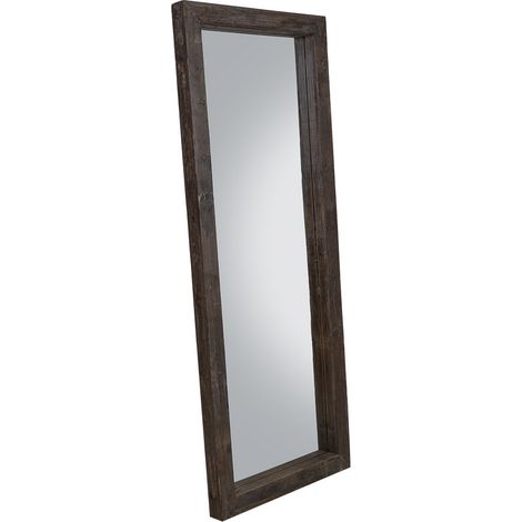 Espejo de madera rectangular marrón 70x7x180h cm (1/5)