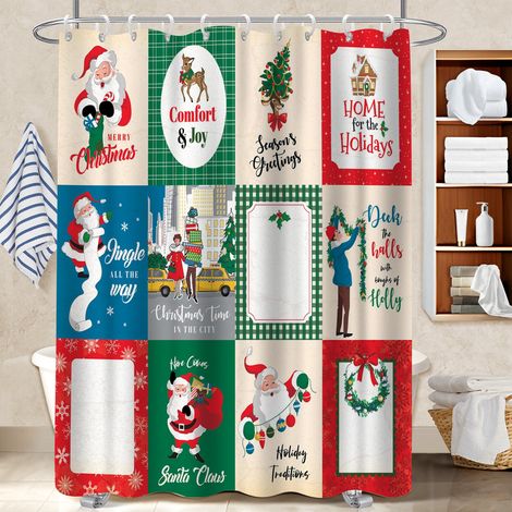 Voile de douche fluide en polyester 180x180 bordure lestée voile de douche pour un moment de détente absolue (1/5)