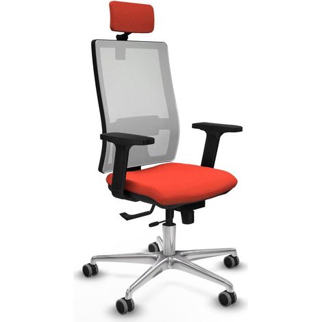 piqueras-y-crespo Chaise de bureau moderne orange foncé (1/3)
