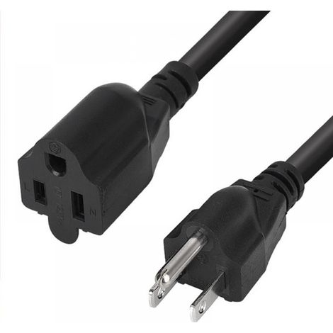 Cordon D Extension - 1 5 M - 16 AWG - Usage Interieur Et Exterieur - Pour Ateliers Et Equipements Electriques - 1 Unite (1/5)