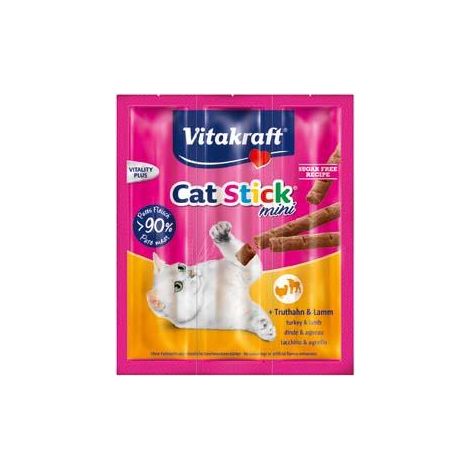 ALIMENTO PER GATTI 'CAT-'STICK MINI' gusto tacchino e agnello - cf. 18 gr.