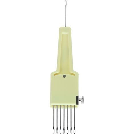 Porte-aiguilles en acier inoxydable pour machine à tricoter, accessoire de transfert avec 7 aiguilles pour couture et tricot (1/5)