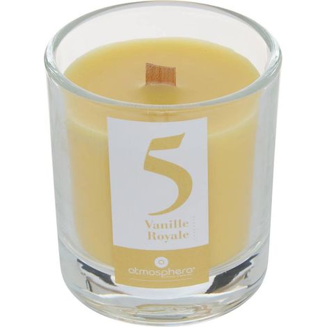Bougie Parfumée en Verre "Numia" 180g Vanille Royale (1/4)
