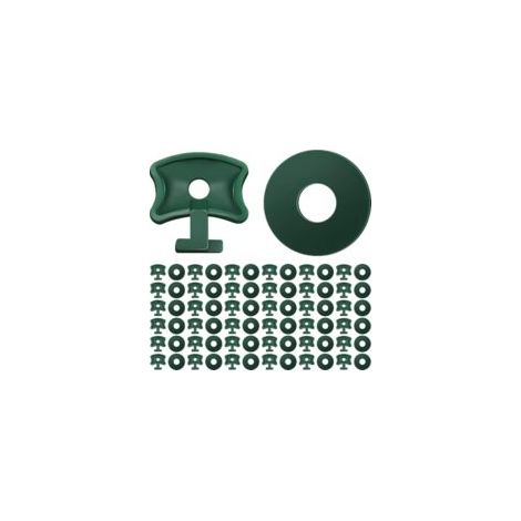 200 pezzi di clip a torsione per serre, clip di fissaggio e rondelle in plastica per serre, clip angolari di estensione per serre in alluminio, isolamento per serre, rete ombreggiante - Crezuo