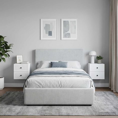vidaXL Wall-Mounted Bedside Cabinet 2 pcs White 33 x 34.5 x 40 cm (1/5)
