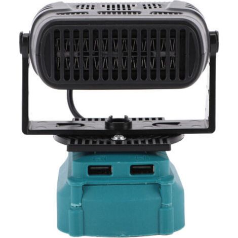 Konstanttemperatur-Heizgerät, kompatibel mit BL1850 Lithium-Ionen-Akkus. Tragbarer 200-W-Ventilator mit zwei USB-Anschlüssen und zwei Temperaturstufen – Crezuo