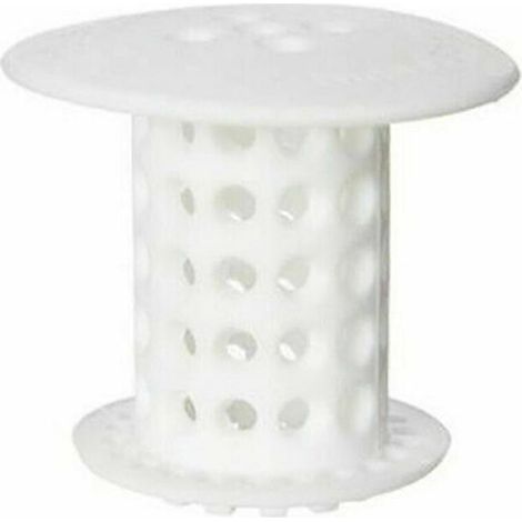 Lot de 2 bouchons blancs pour douche, baignoire, lavabo et lavabo, crépine et bouchon de vidange (1/4)