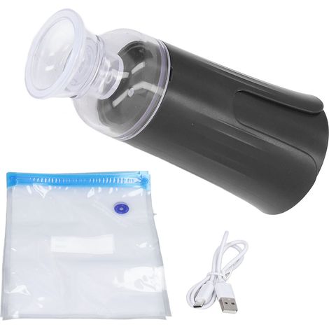 Sous Vide Mini Scelleur Sous Vide Portable USB avec 5 Sacs pour Aliments Noir (1/5)