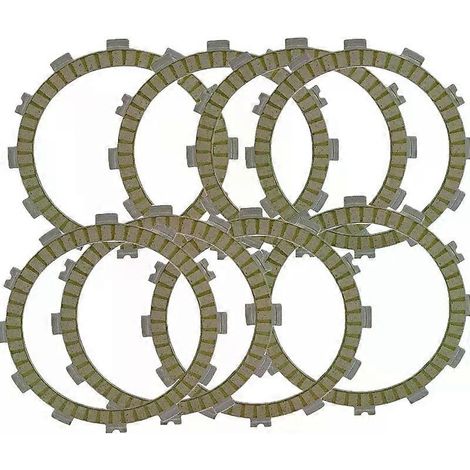 Kit de 8 disques d'embrayage pour motos Kawasaki KX250F 04-20, ZX6R Ninja ZX-6R ZX600 07-22, ZX-6RR 04-06 et ZX636 (1/5)