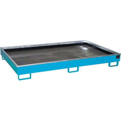 Bauer Regalwanne mit PE-Einsatz RW 2200-2 PE, lackiert, Lichtblau