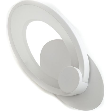 TrAdE Shop Traesio - Lampada Applique Led Parete Muro Ovale 10w Driver Incluso 220v Luce Fredda 6500k - (1/2)