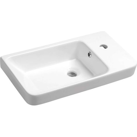 Sapho - Waschtisch Luxa 55x30 cm, mit 1 Hahnloch, weiß 11054 (1/5)
