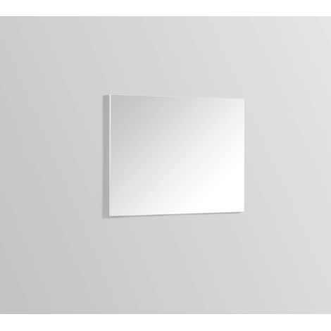 Miroir de salle de bain 80 cm – Rectangulaire – Simple sur panneau 15 mm – Argent