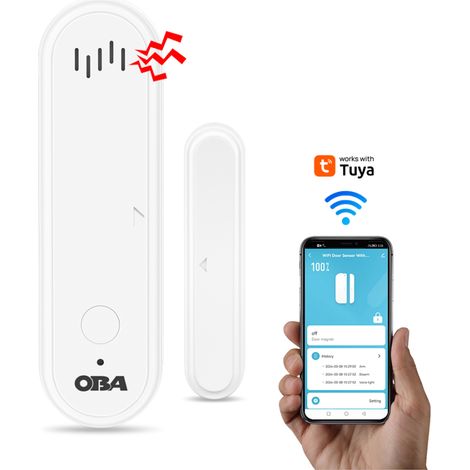 OBA-DRW22 Tuya Smart: Allarme WiFi Completo, Sensori Porta/Finestra, Sirena, App Alexa Google Home (1/5)