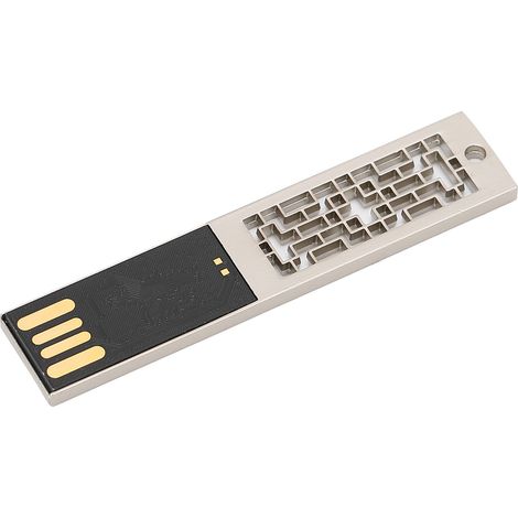 Clé USB en Métal 16GB 32GB 64GB 128GB - Mémoire Flash USB 2.0 Portable et Résistante à l'Eau (1/5)