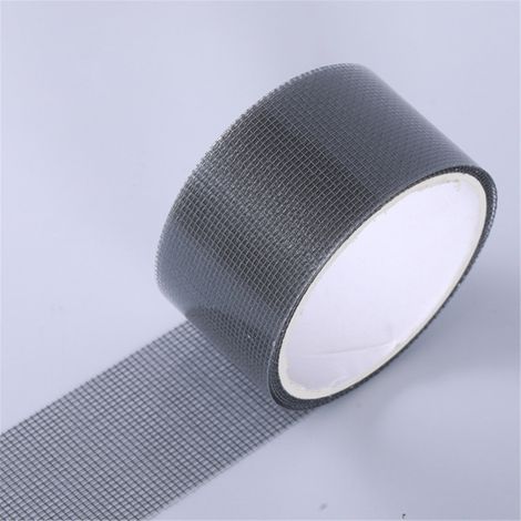 Kit de réparation de moustiquaire 3 couches : ruban adhésif imperméable, pour fenêtres et portes moustiquaires, recouvre instantanément les trous et les déchirures (1/5)