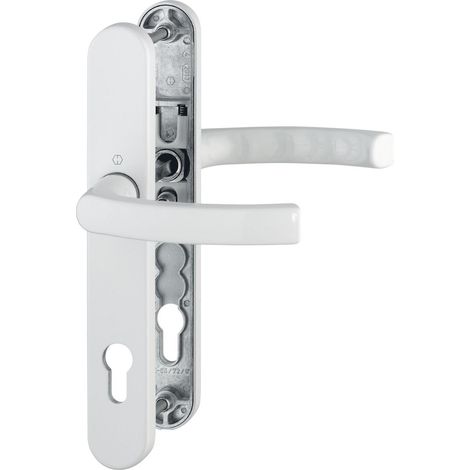 Poignée de porte hoppe liege aluminium sans entretien fixation cachée