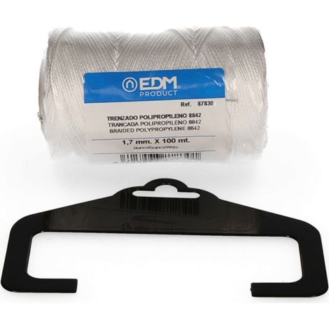 3 Bobine De Polypropylène Tressé 8842 100mts - Blanc Edm (1/3)