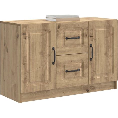 Sideboard/Anrichte/Buffet Artisan-Eiche 89 x 34,5 x 57 cm Holzwerkstoff LXWW247731 (1/5)