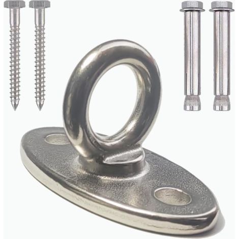 Fixation de hamac, fixation de siège suspendu, crochet pour fauteuil suspendu, balançoire, serviette de yoga, sac de frappe, acier inoxydable SUS304. (1er diaohuan1) (1/5)