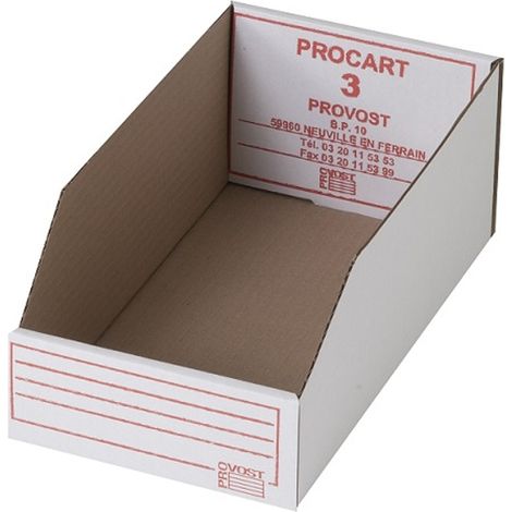 PROVOST - Bac carton antigraisse Provost - 30 x 16 x 11,5 cm (Lot de 50) (1/4)