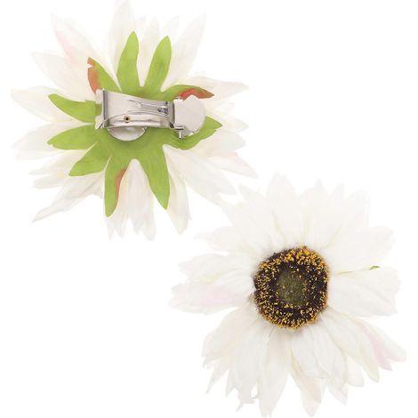 Attaches de rideaux à pinces compatibles avec la décoration, 2 pièces, supports en métal blanc et tissu (1/5)